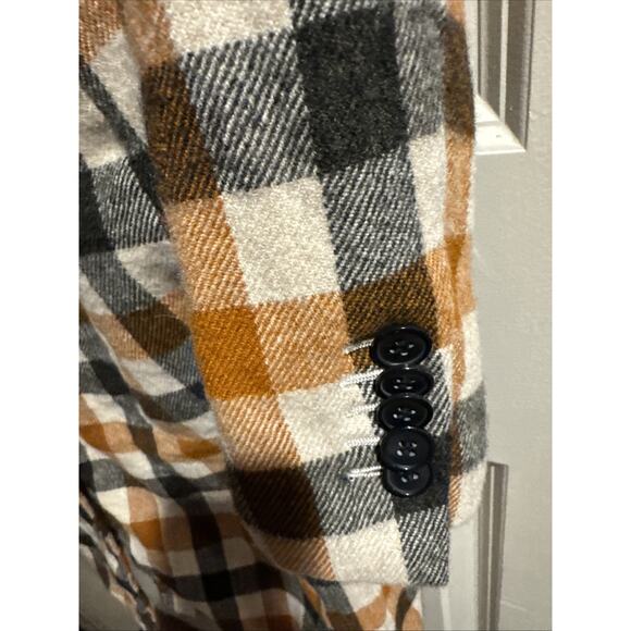 Suistudio Italian Wool & Cashmere Blazer Jacket /Coat Women’s plaid Small - Picture 4 of 13